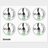 Sticker Rond 51 stormo, Force aérienne italienne (Feuille)