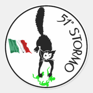 Sticker Rond 51 stormo, l'Armée de l'Air italienne