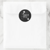 Sticker Rond 53 ans Enseignant des mathématiques Anniversaires (Sac)