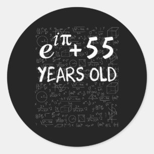 Sticker Rond 54E Identité Du Geek De Maths 54 Euler