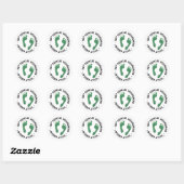 STICKER ROND 56 QR (Feuille)