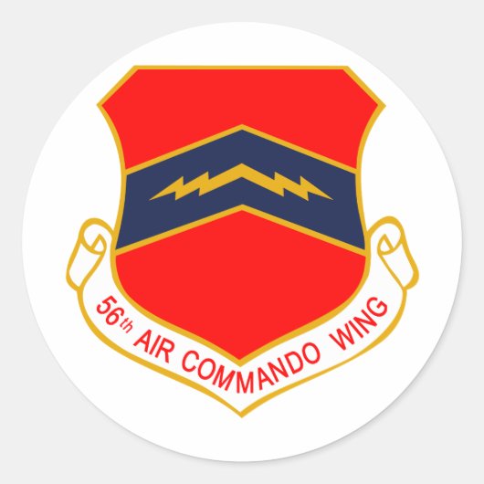 Sticker Rond 56e Escadre du Commando de l'Air (Devant)