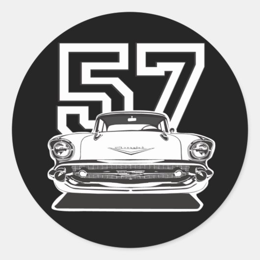 Sticker Rond 57 Bel Air (Devant)