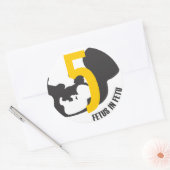 Sticker Rond 5 ans (Enveloppe)