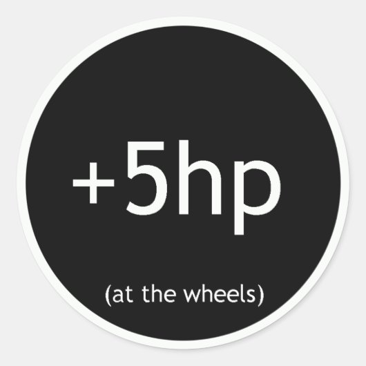 STICKER ROND +5 HP (Devant)
