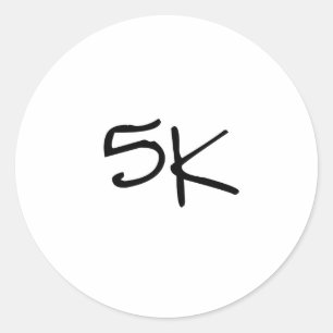 STICKER ROND 5 K