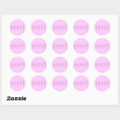 Sticker Rond 5 Positions de ballet (Feuille)