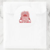 Sticker Rond 5 Ténets De Taekwondo (Sac)