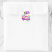 Sticker Rond 5e anniversaire Sleepover T-shirts et cadeaux (Sac)