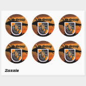 Sticker Rond 5e Groupe des forces spéciales Berets verts SF SFG (Feuille)