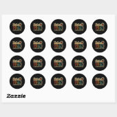 Sticker Rond 60 1963 60E Pour (Feuille)