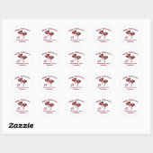 Sticker Rond 60 Anniversaire (Feuille)