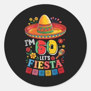 Sticker Rond 60 ans fiesta 60e anniversaire mexique 5
