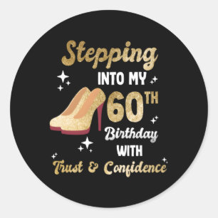 Sticker Rond 60 Célébration 60 Ans 60
