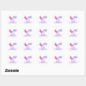 Sticker Rond 60 Et Fabuleux Anniversaire (Feuille)