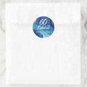 Sticker Rond 60 et Fabulous Marble Parties scintillant Annivers (Sac)