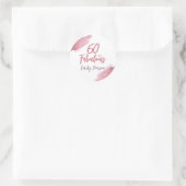 Sticker Rond 60 et Fabulous Parties scintillant rose 60e annive (Sac)