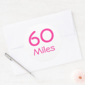 Sticker Rond 60 Miles (Enveloppe)