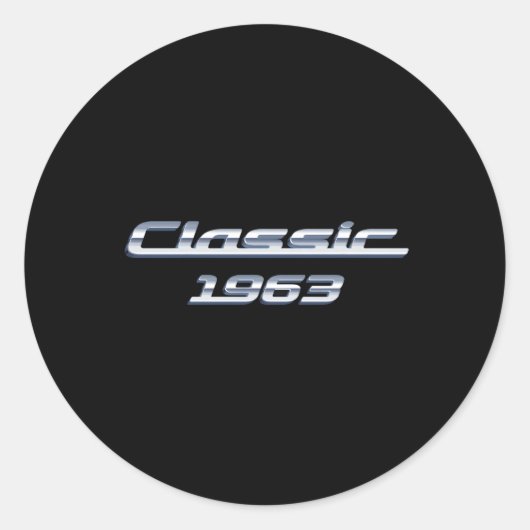 Sticker Rond 60 Voiture 1963 60E (Devant)