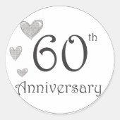 Sticker Rond 60e anniversaire (Devant)
