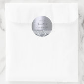 Sticker Rond 60e anniversaire arc en argent (Sac)