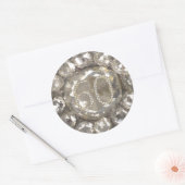 Sticker Rond 60e anniversaire Diamond Wedding 60 ans Jubilé (Enveloppe)