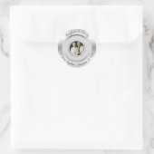 Sticker Rond 60e anniversaire du Mariage Diamond Photo moderne (Sac)