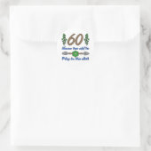 Sticker Rond 60e anniversaire pour les jardiniers (Sac)