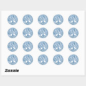 Sticker Rond 60s Peace Bernie (Feuille)