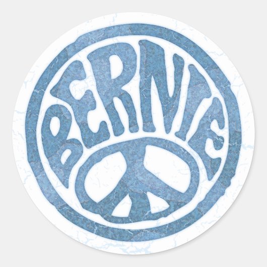 Sticker Rond 60s Peace Bernie (Devant)
