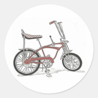 Sticker Rond 60's Schwinn Stingray Apple Krate Muscle Bike
