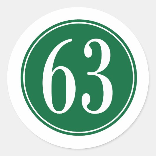 Sticker Rond #63 Cercle Vert (Devant)