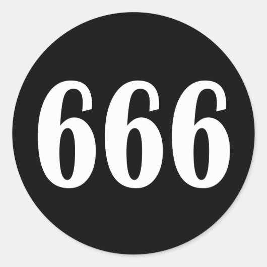 STICKER ROND 666 (Devant)