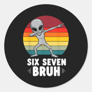 Sticker Rond 67 Animaux Drôle 67 Brainrot Jeunesse Enfants Alie