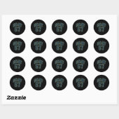 Sticker Rond 67 Blagues Six Sept Génération Alpha Z Mème Rizz D (Feuille)