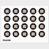 Sticker Rond 67 Days Of School Girls Coquette Bow 67th Day Of S (Feuille)