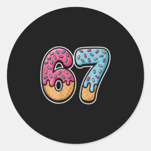 Sticker Rond 67 Dégoulinade de glace (ck uniquement)