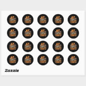 Sticker Rond 67 Drôle Six Sept Génération Alpha Mème Dinde Acti (Feuille)