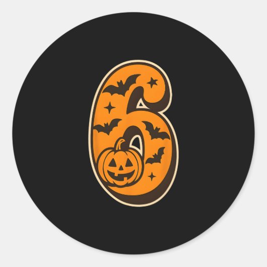 Sticker Rond 67 Halloween Matching Twin Boys Girls Brothers Sis (Devant)