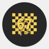 Sticker Rond 67 Halloween Meme (Devant)