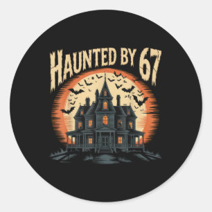 Sticker Rond 67 Meme Déguisement Halloween Ensorcelé _1