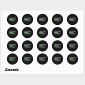 Sticker Rond 67 Meme Gen Alpha Aura Loading  (Feuille)