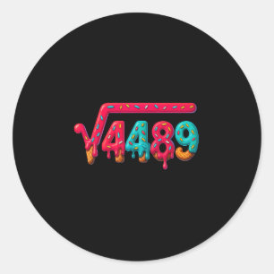 Sticker Rond 67 Mème Glace Goutte Racine Carrée 4489 Gen Alpha
