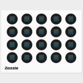 Sticker Rond 67 Meme Labyrinthe Caché Gen Z Alpha 6 7 (Feuille)