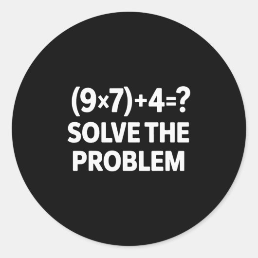 Sticker Rond 67 Meme Pemdas Elementary Math Teacher  (Devant)