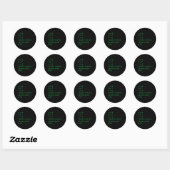 Sticker Rond 67 Meme Python Code Result Geek Humor Six Seven Pr (Feuille)