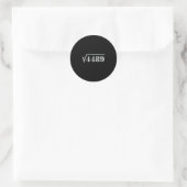 Sticker Rond 67 Meme Square Root 4489 Slang Math 6 7 Retro Men  (Sac)