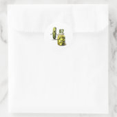 Sticker Rond 67 Meme Surprise Pickle Un Pot De Cornichons Tranc (Sac)