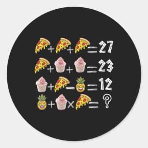 Sticker Rond 67 Opérations Ordre Math Pemdas Mème Drôle Profess