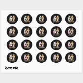 Sticker Rond 67 Pâques Six Sept Lapin Poussin Œuf de Pâques Drô (Feuille)